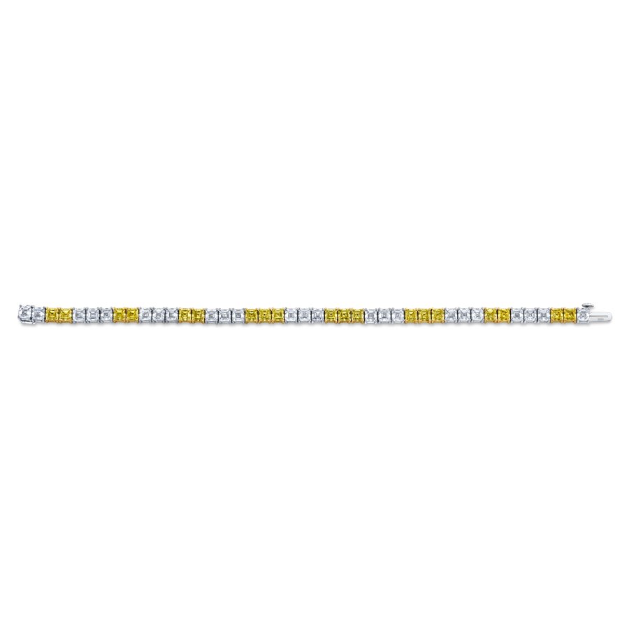 14.2 Carat Alternating Yellow Diamond Bracelet - Chapel Hills Jewelry