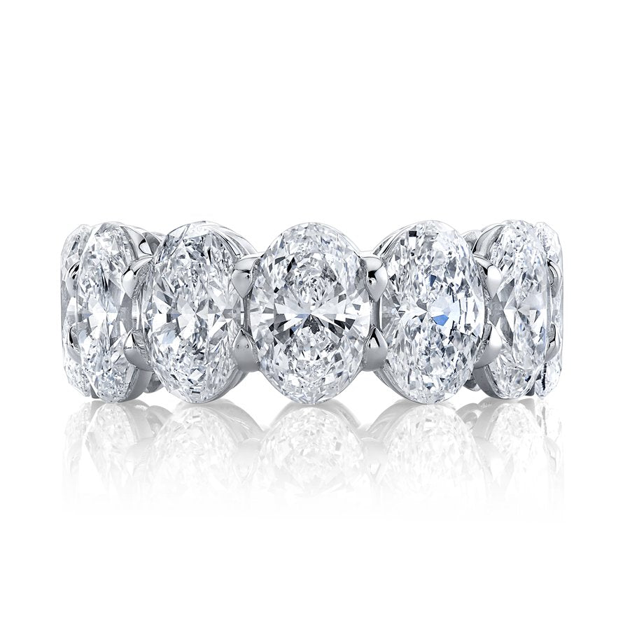 14.51 Carat Oval Cut Eternity Band - Chapel Hills Jewelry