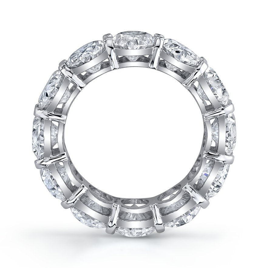 14.51 Carat Oval Cut Eternity Band - Chapel Hills Jewelry