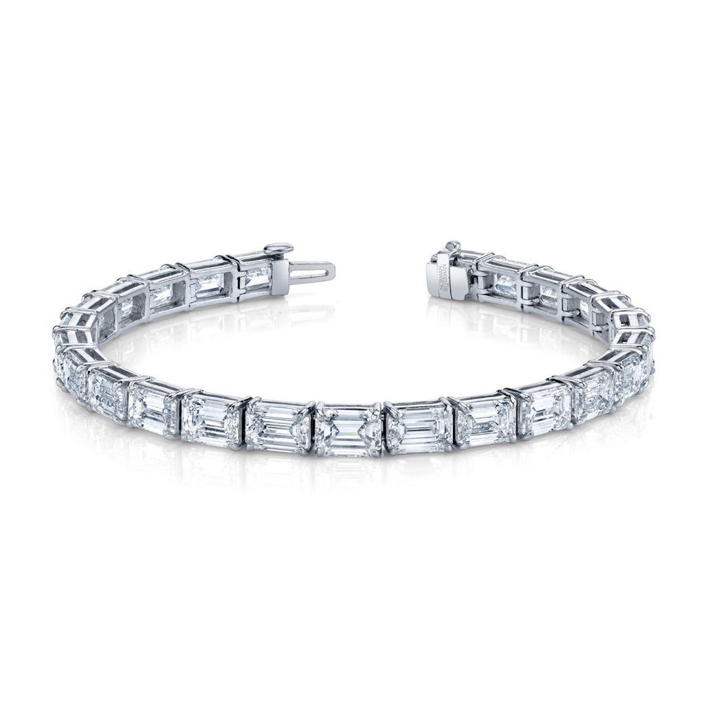 25.34 Carat Platinum East West Bracelet - Chapel Hills Jewelry