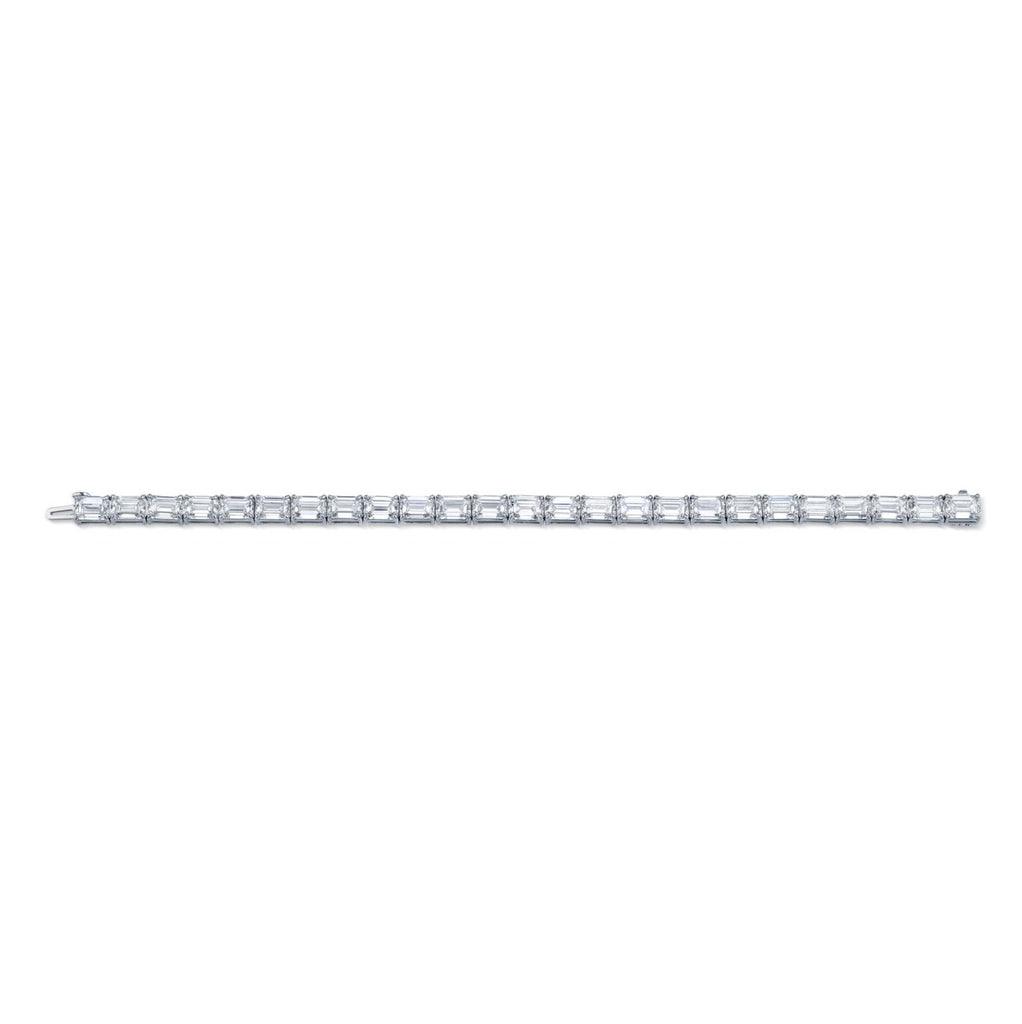 25.34 Carat Platinum East West Bracelet - Chapel Hills Jewelry