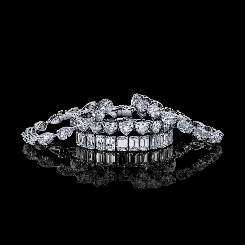 28 Carat Pear Shape Diamond Bracelet - Chapel Hills Jewelry