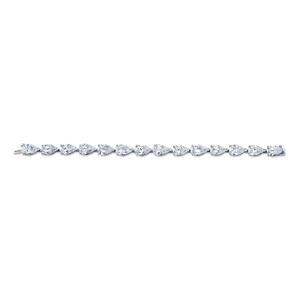 28 Carat Pear Shape Diamond Bracelet - Chapel Hills Jewelry