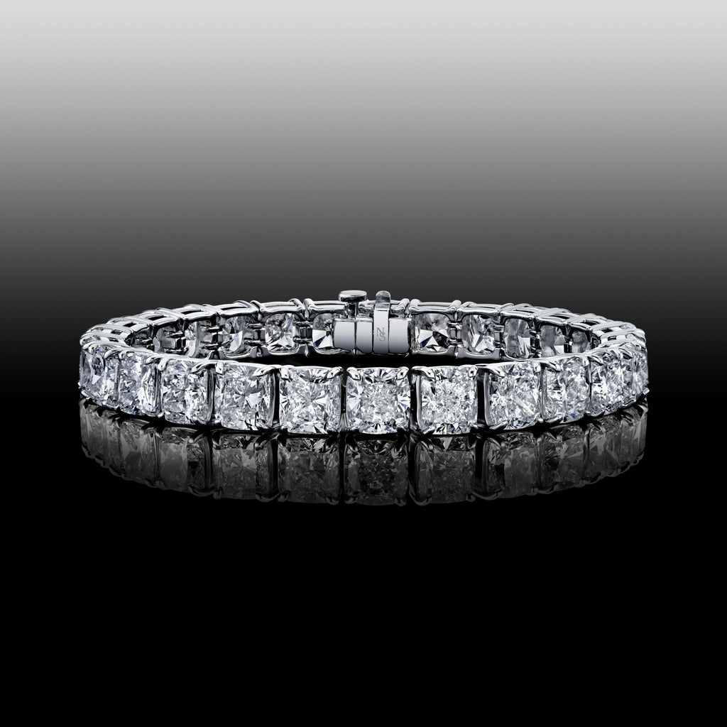 42 Carat Cushion Cut Diamond Bracelet - Chapel Hills Jewelry