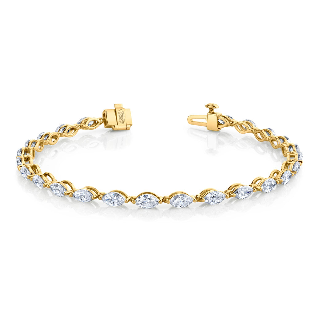 4.82 Carat Marquise Shape Straight Line Bracelet - Chapel Hills Jewelry