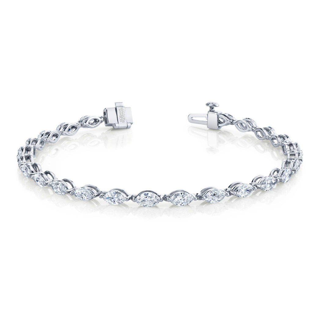 4.82 Carat Marquise Shape Straight Line Bracelet - Chapel Hills Jewelry