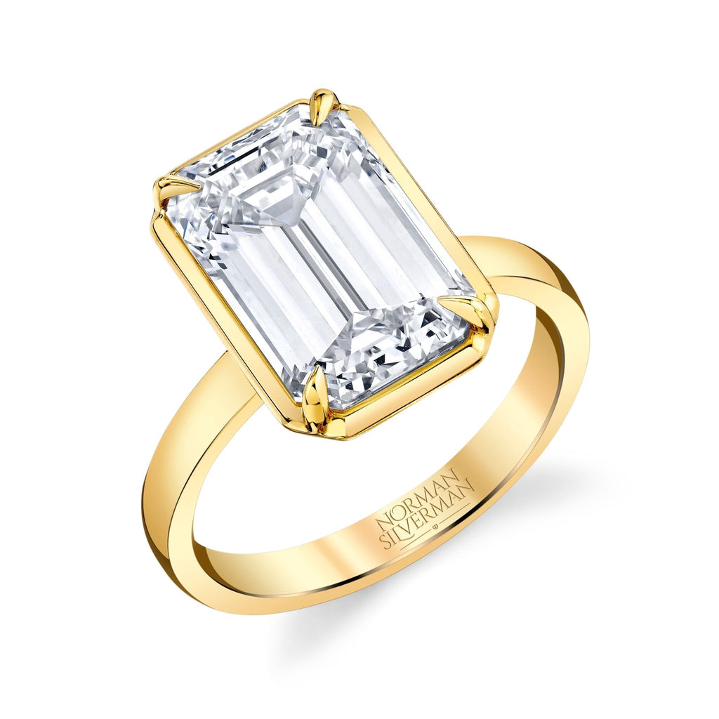 5.27 Carat Emerald Cut Diamond Ring - Chapel Hills Jewelry