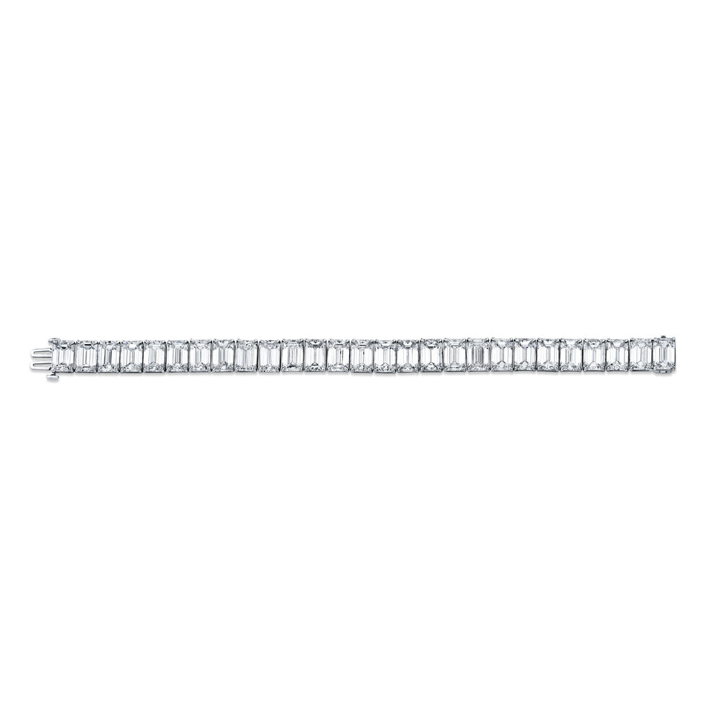 54 Carat Emerald Cut Diamond Bracelet - Chapel Hills Jewelry