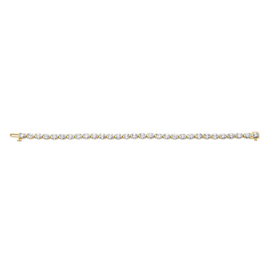 9.10 Carat Oval Shape Straight Line Bracelet - Chapel Hills Jewelry