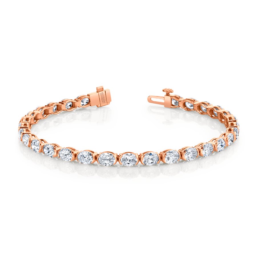 9.10 Carat Oval Shape Straight Line Bracelet - Chapel Hills Jewelry