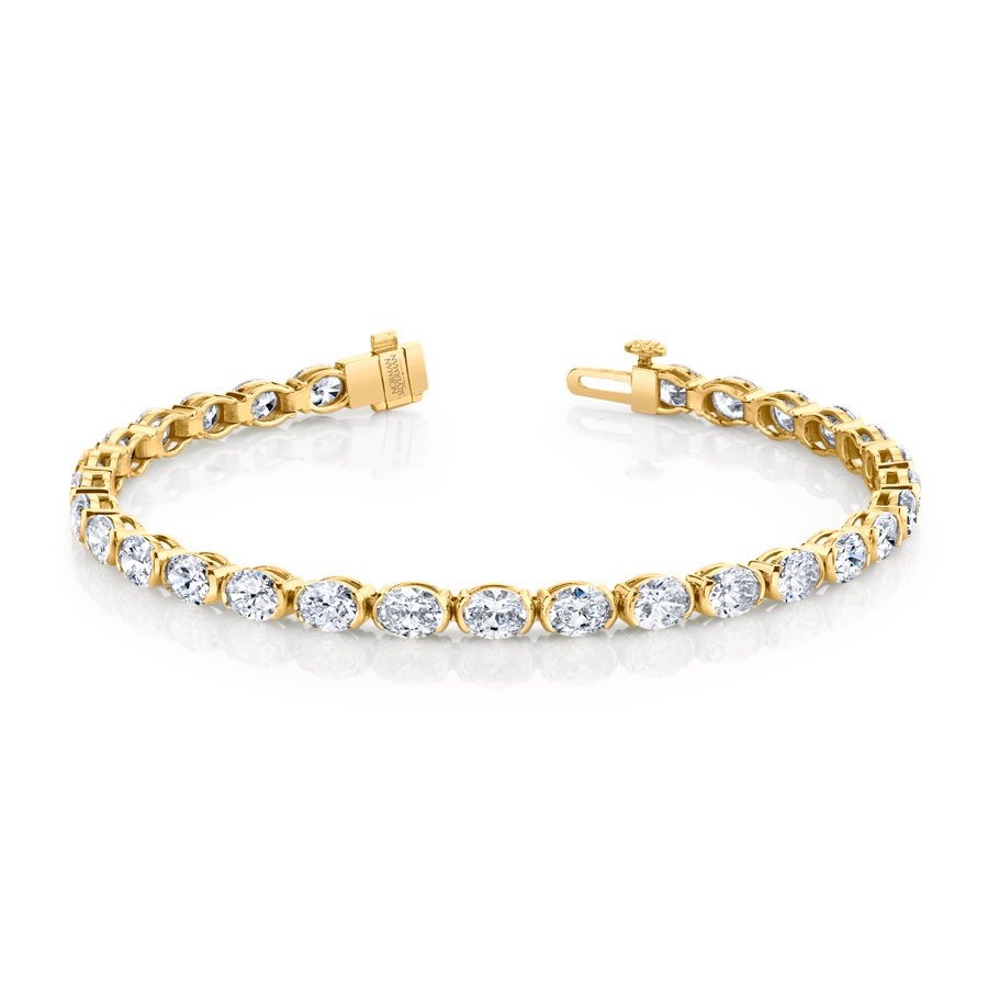 9.10 Carat Oval Shape Straight Line Bracelet - Chapel Hills Jewelry