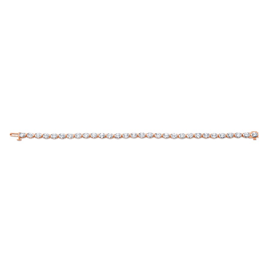 9.10 Carat Oval Shape Straight Line Bracelet - Chapel Hills Jewelry