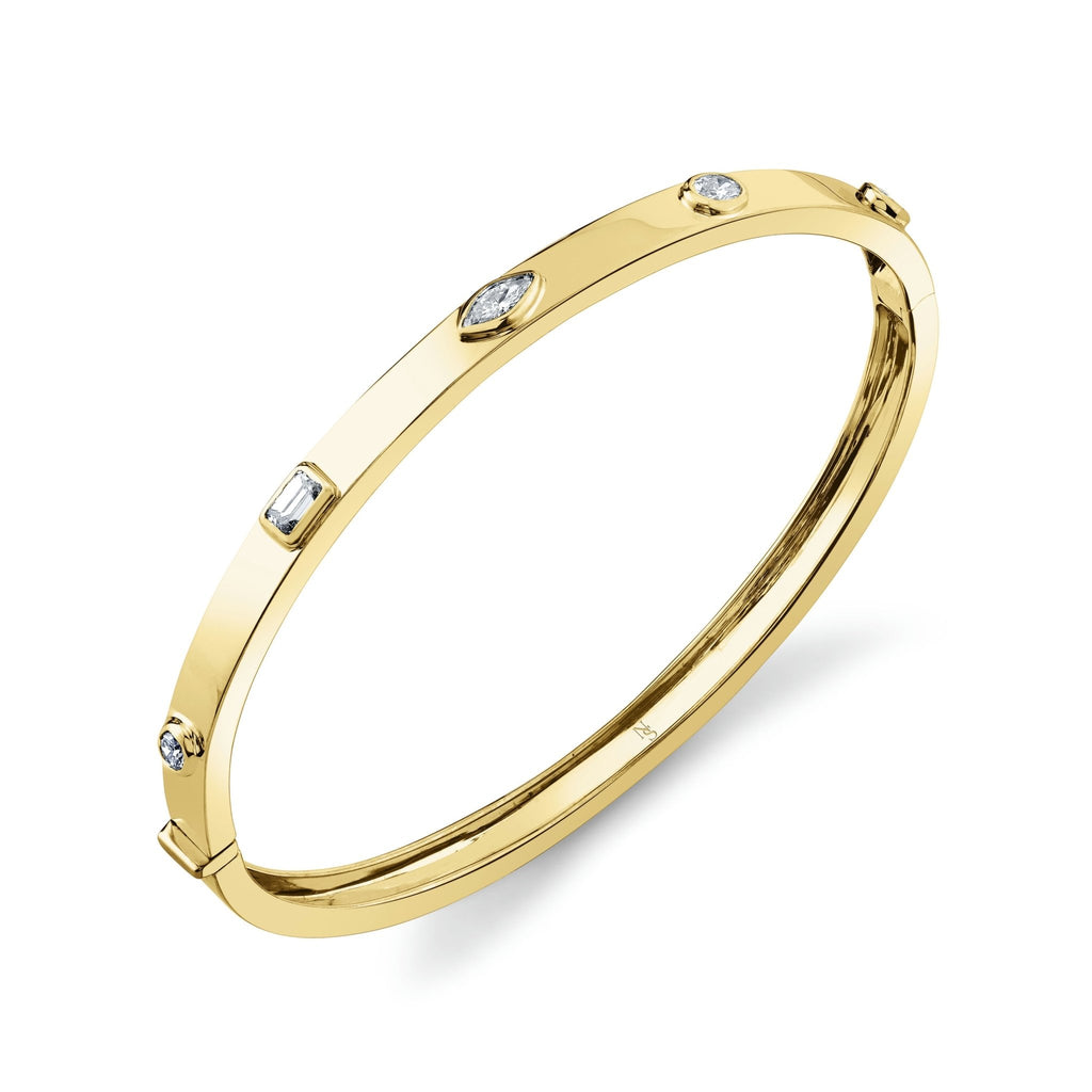 Bangle with Fancy Shape Diamonds - Chapel Hills Jewelry