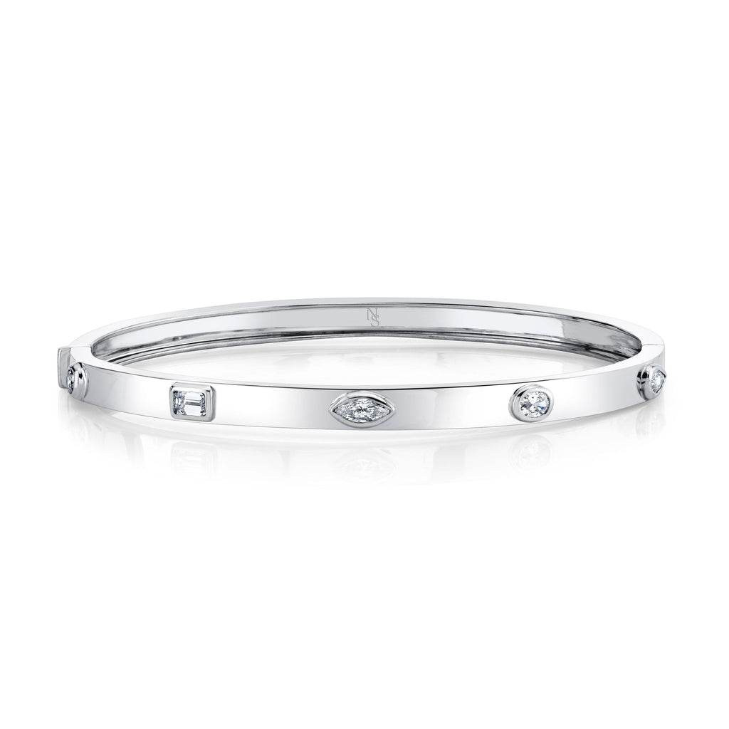 Bangle with Fancy Shape Diamonds - Chapel Hills Jewelry