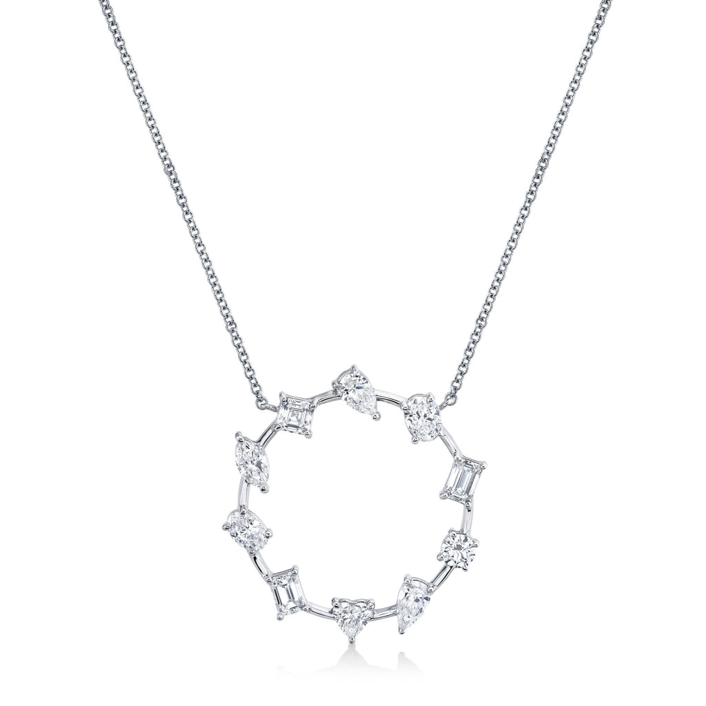 Circle of Shapes Diamond Pendant - Chapel Hills Jewelry