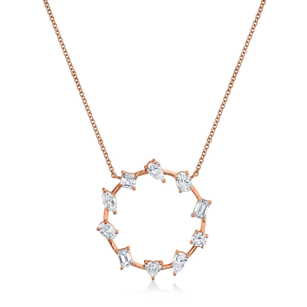 Circle of Shapes Diamond Pendant - Chapel Hills Jewelry