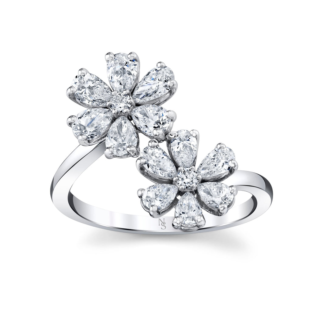 Deux Fleurs Diamond Ring - Chapel Hills Jewelry