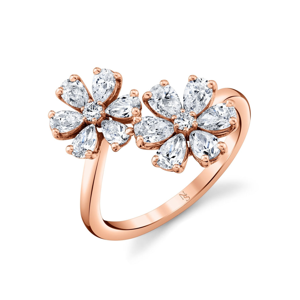 Deux Fleurs Diamond Ring - Chapel Hills Jewelry