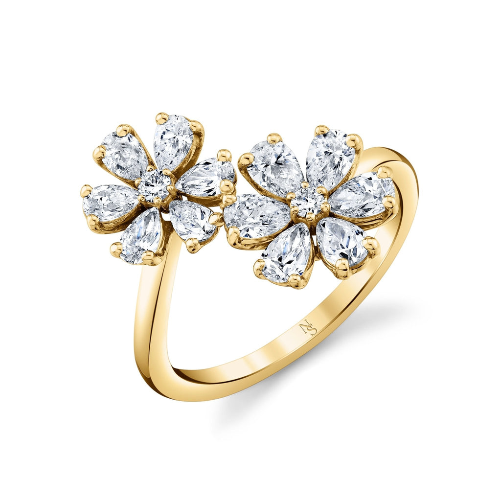 Deux Fleurs Diamond Ring - Chapel Hills Jewelry