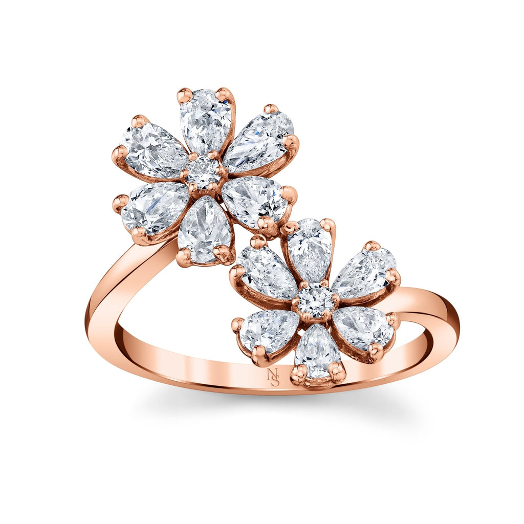 Deux Fleurs Diamond Ring - Chapel Hills Jewelry