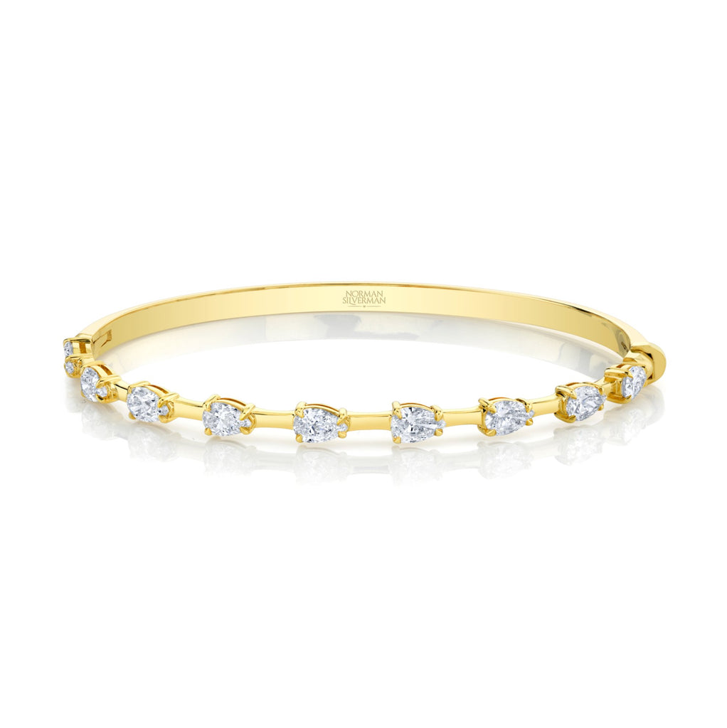 East West Pear Shape Bar Tennis Bracelet - Chapel Hills Jewelry