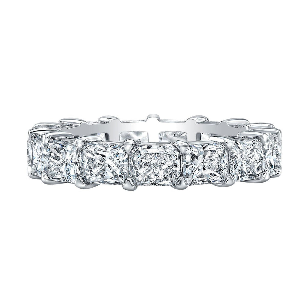 East - West Radiant Cut Platinum Eternity Band - Chapel Hills Jewelry