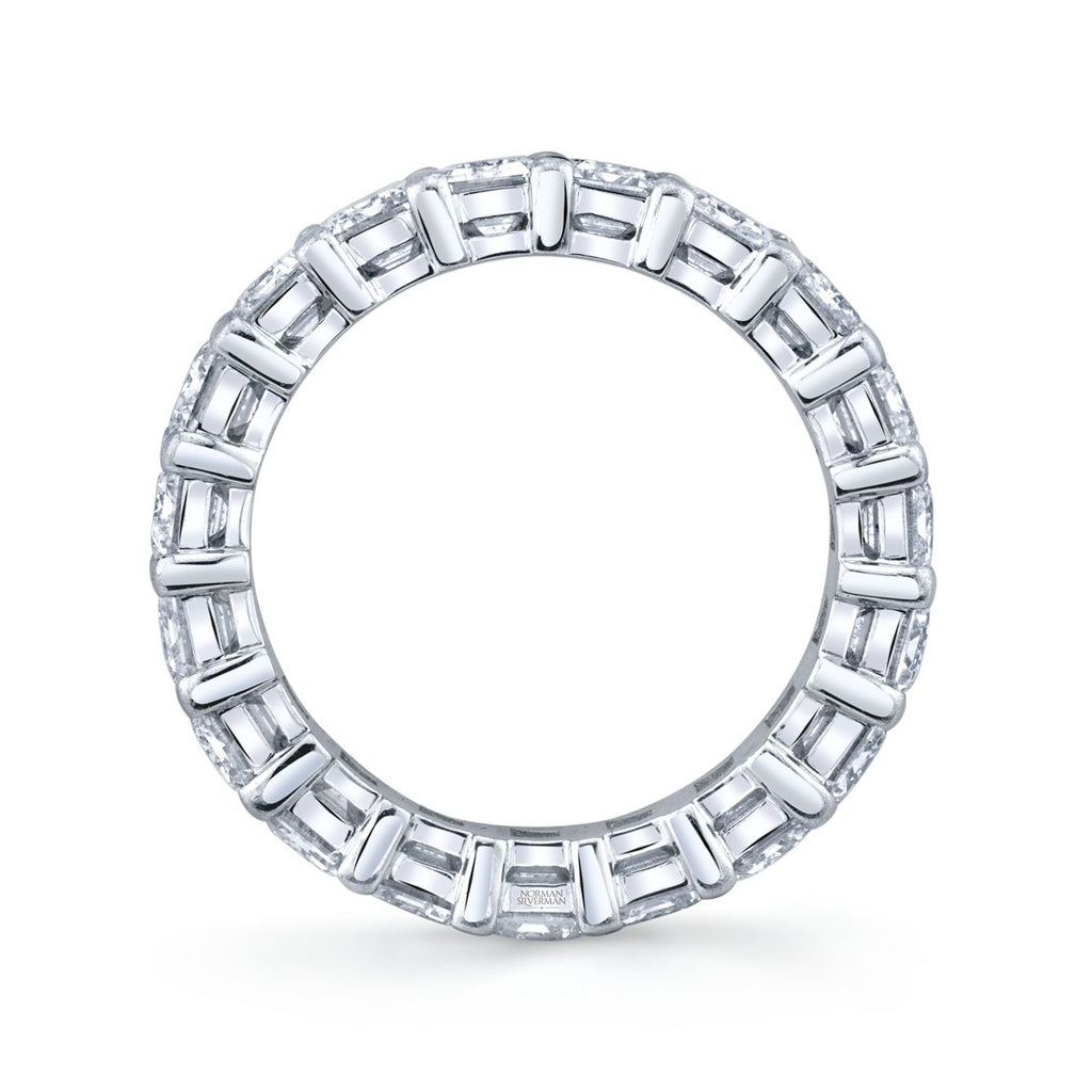 Emerald Cut Platinum Eternity Band - Chapel Hills Jewelry