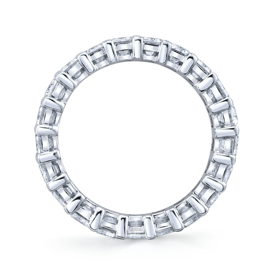 Emerald Cut Platinum Eternity Band - Chapel Hills Jewelry