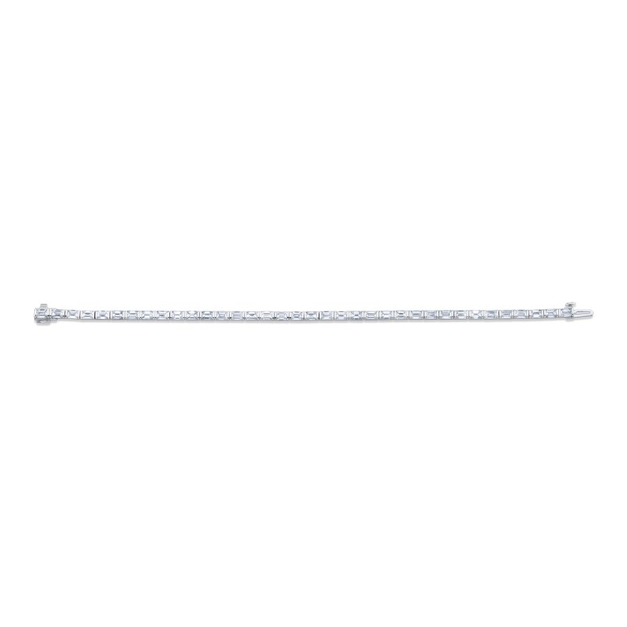 Emerald Cut Straight Line Bracelet - Chapel Hills Jewelry