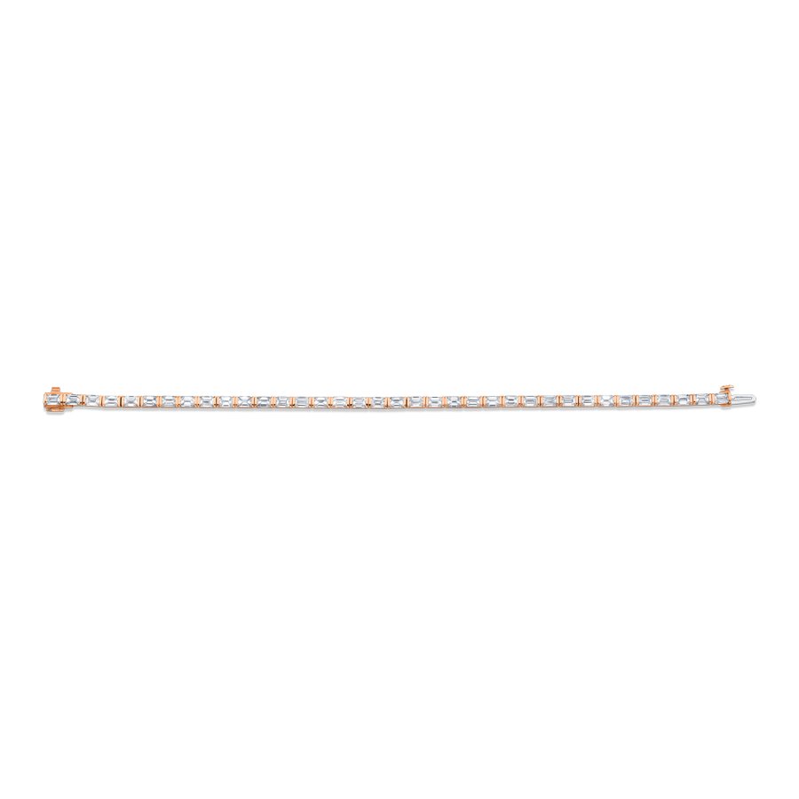 Emerald Cut Straight Line Bracelet - Chapel Hills Jewelry