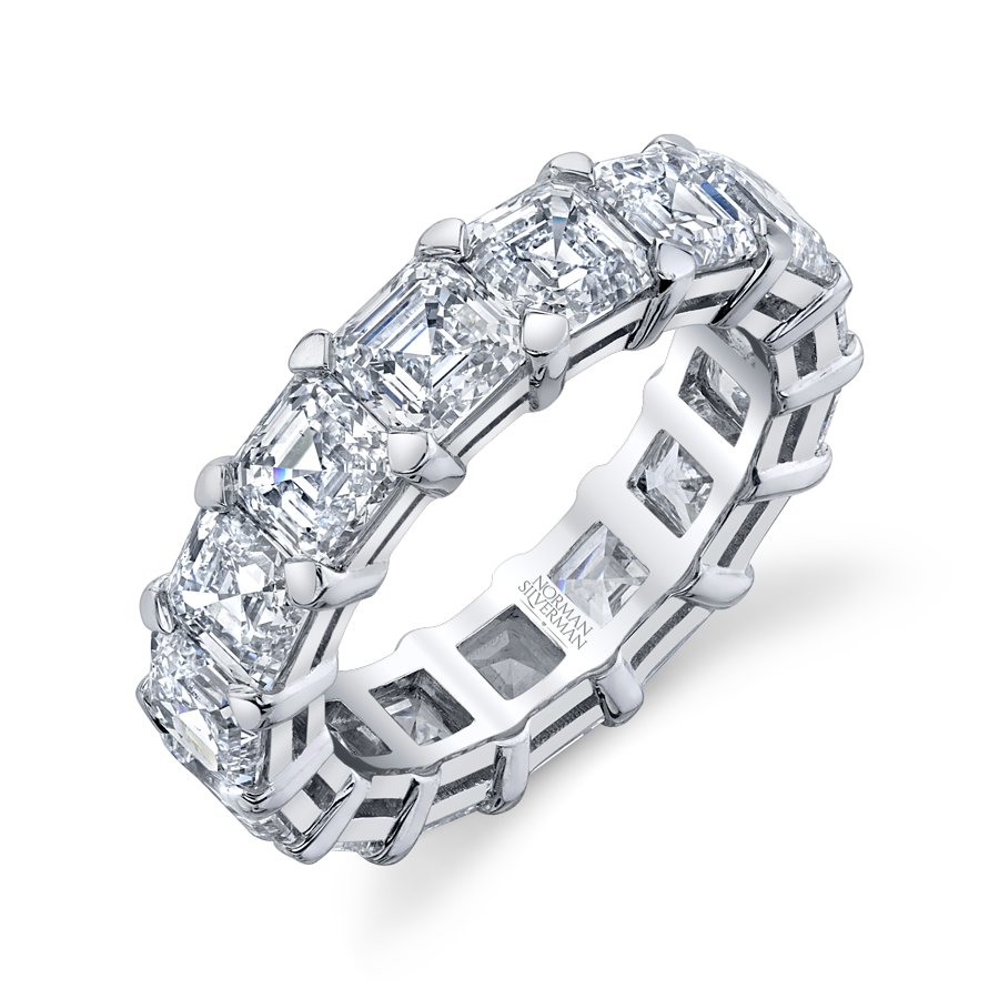 Eternity Asscher .60CT F/VS - Chapel Hills Jewelry