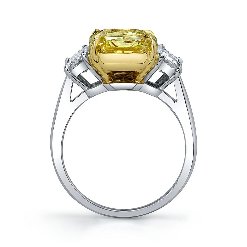 Fancy Intense Yellow Radiant Cut Diamond Ring - Chapel Hills Jewelry