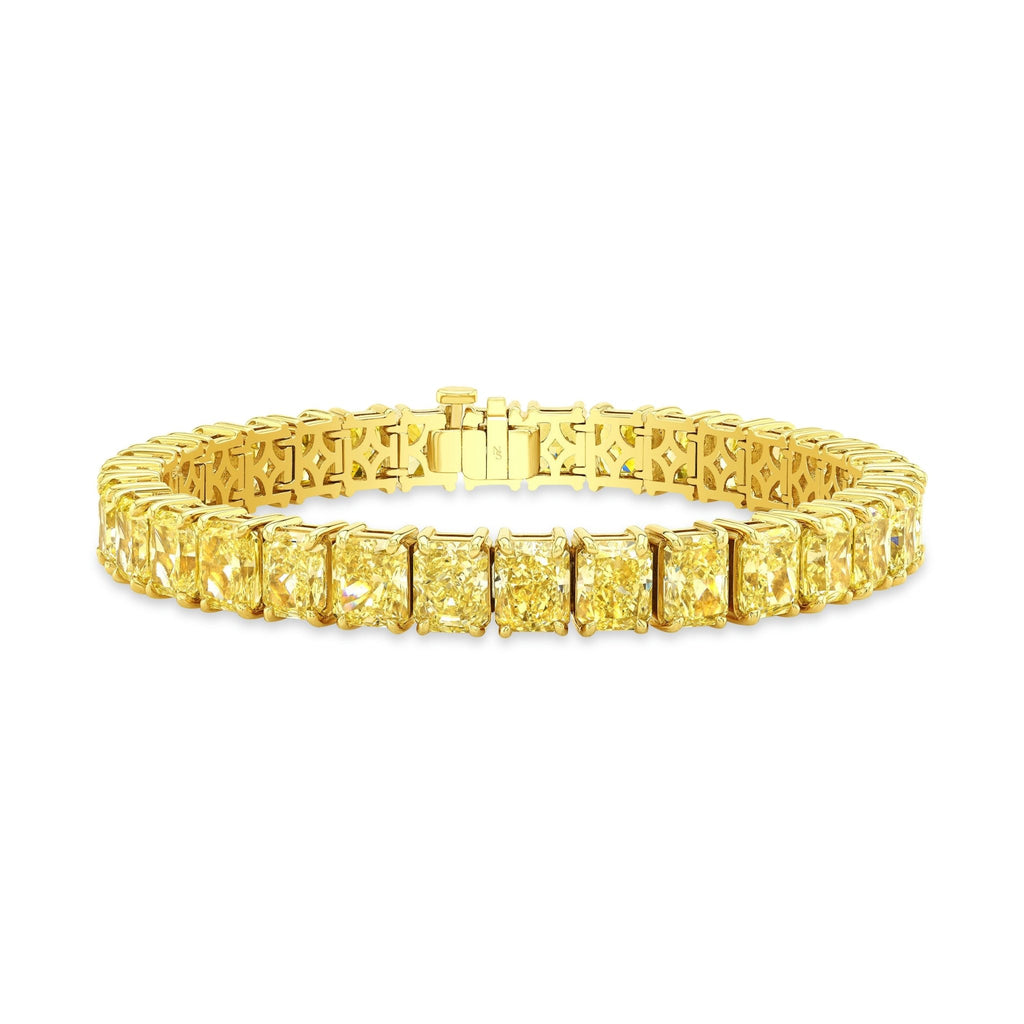 Fancy Yellow Radiant Cut Diamond Bracelet - Chapel Hills Jewelry