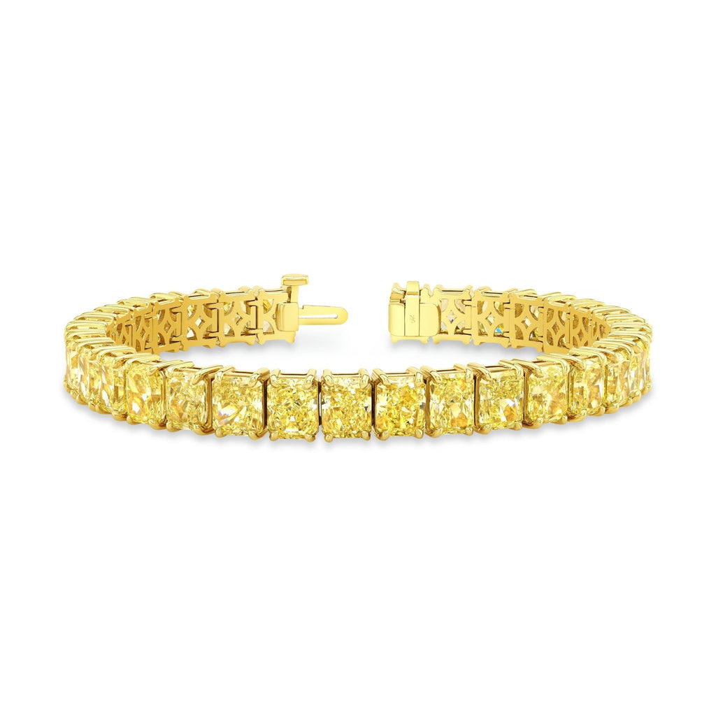 Fancy Yellow Radiant Cut Diamond Bracelet - Chapel Hills Jewelry