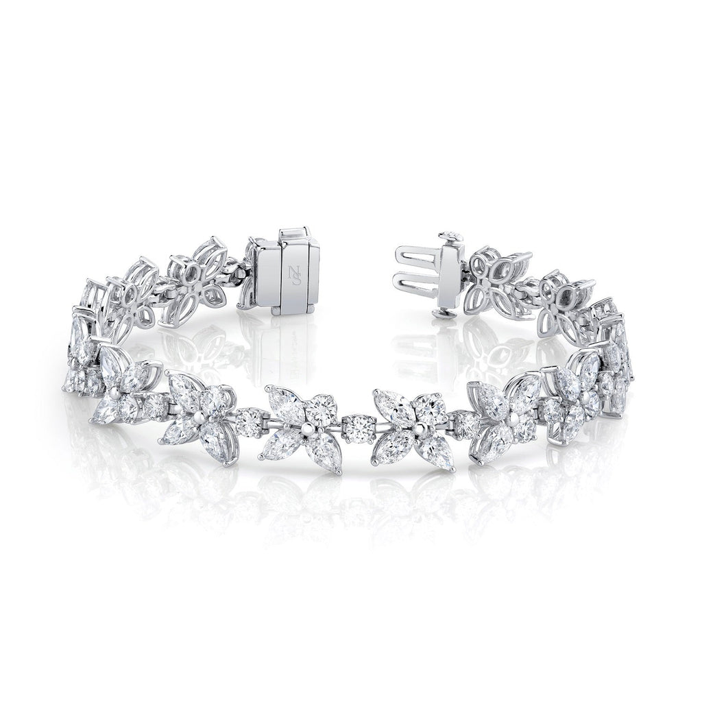 Floral Diamond Bracelet - Chapel Hills Jewelry