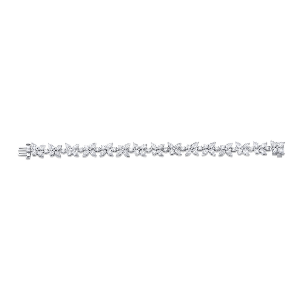 Floral Diamond Bracelet - Chapel Hills Jewelry