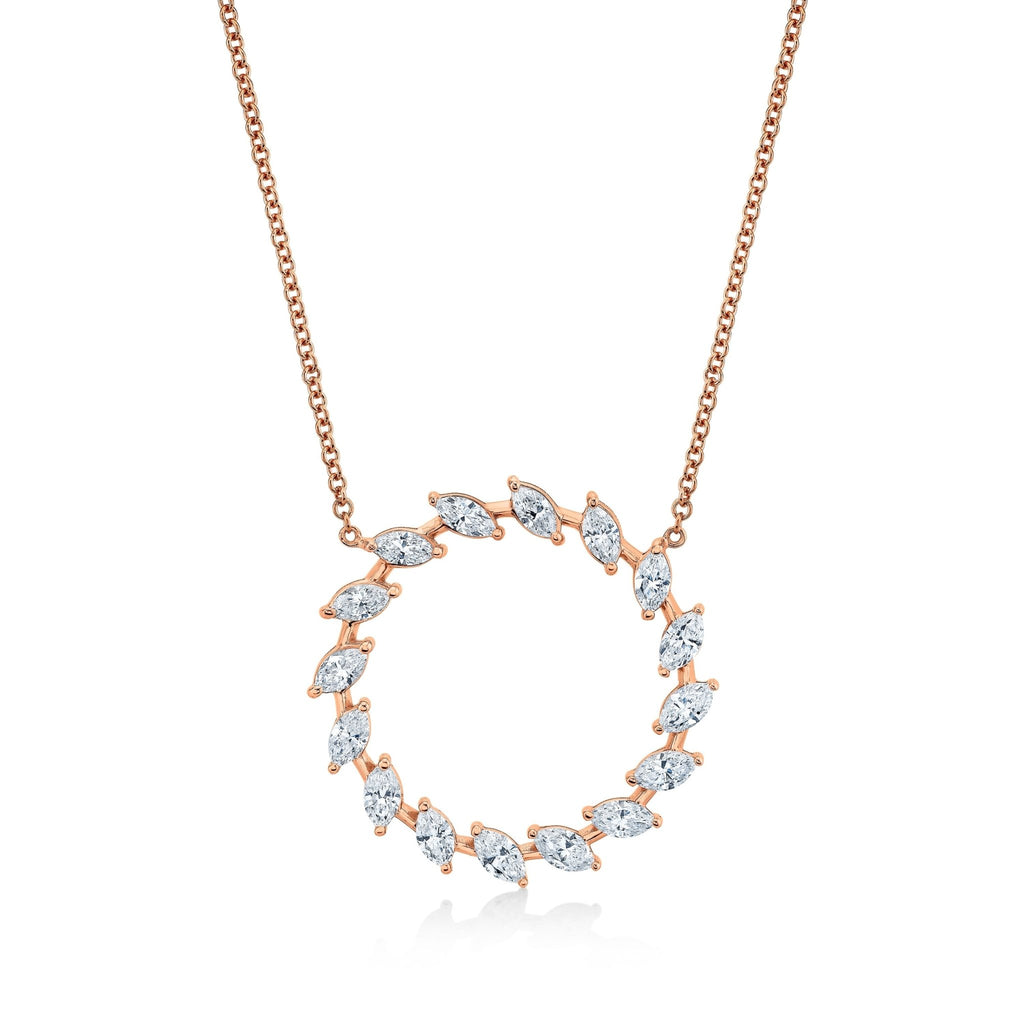 Marquise Diamonds Eternity Pendant - Chapel Hills Jewelry