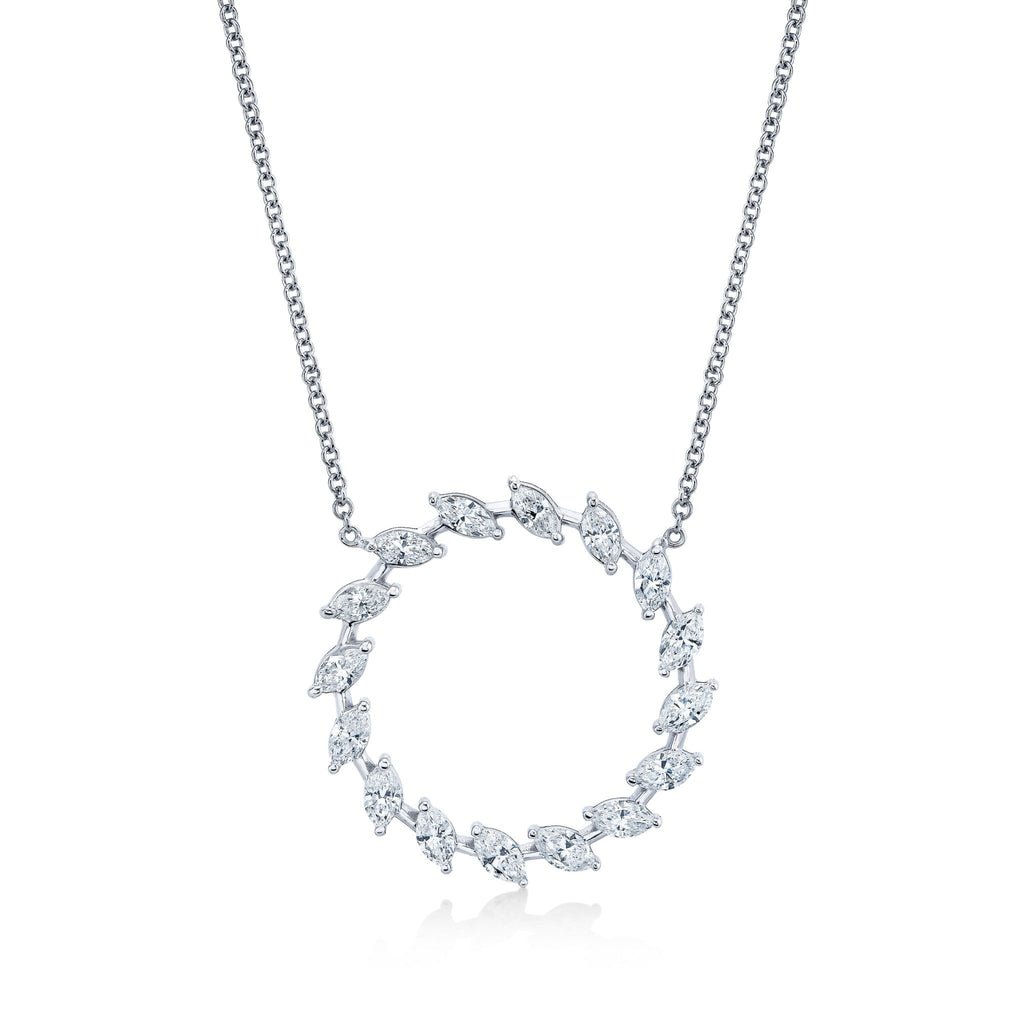 Marquise Diamonds Eternity Pendant - Chapel Hills Jewelry