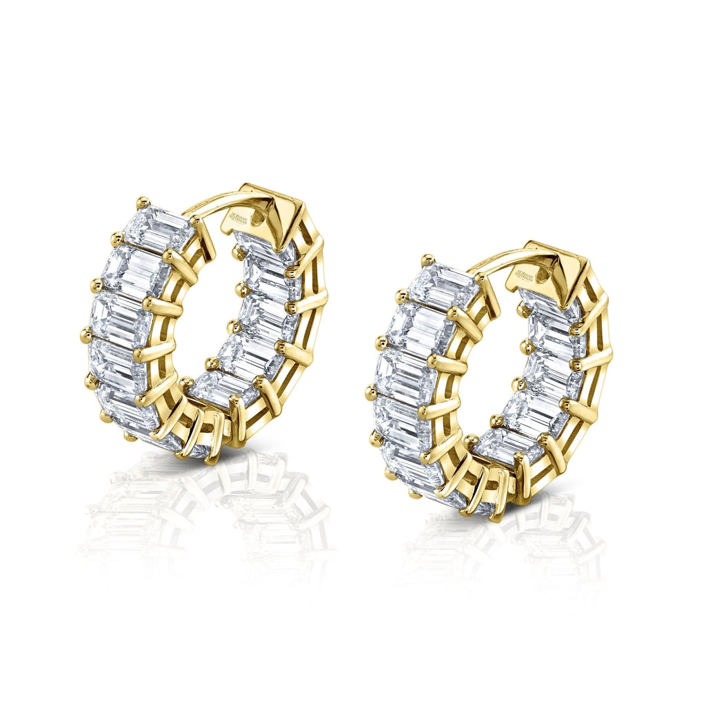 Norman Silverman Signature Diamond Huggies in Yellow Gold - Chapel Hills Jewelry