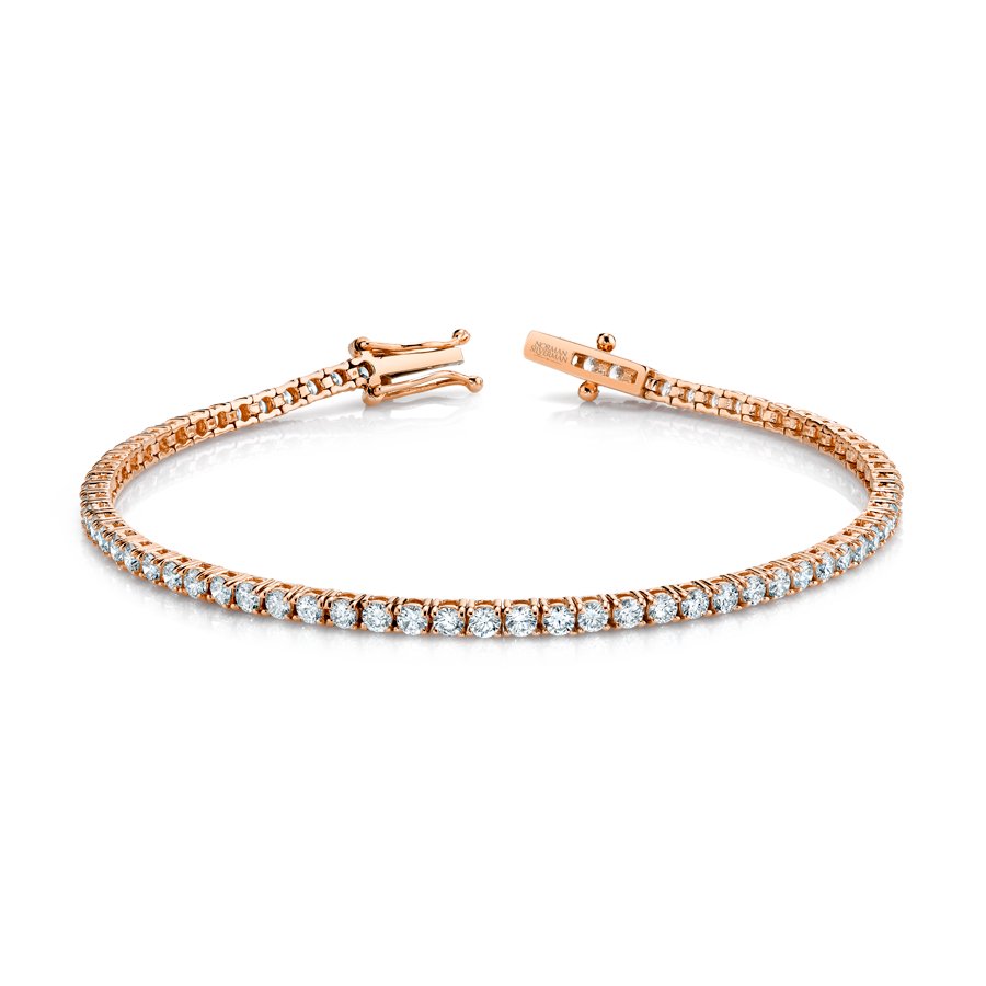 Norman Silverman Signature Tennis Bracelet in Rose Gold - Chapel Hills Jewelry