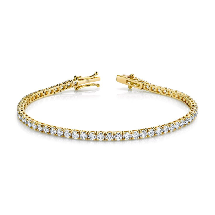 Norman Silverman Signature Tennis Bracelet in Yellow Gold - Chapel Hills Jewelry