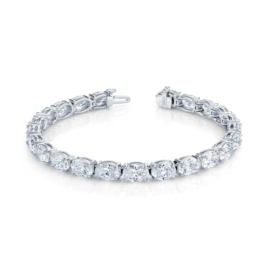 Oval Cut Straight Line Bracelet - Chapel Hills Jewelry