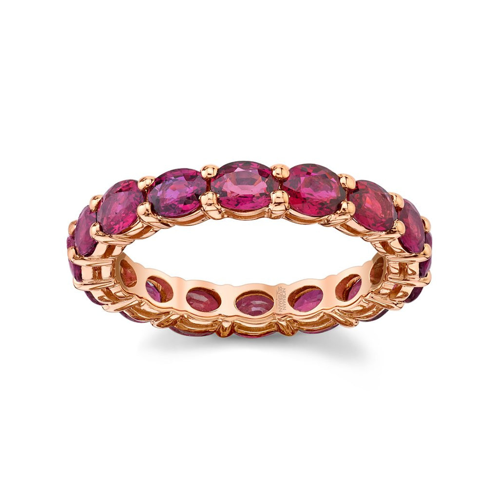 OVAL RUBY ETERNITY BAND - Chapel Hills Jewelry