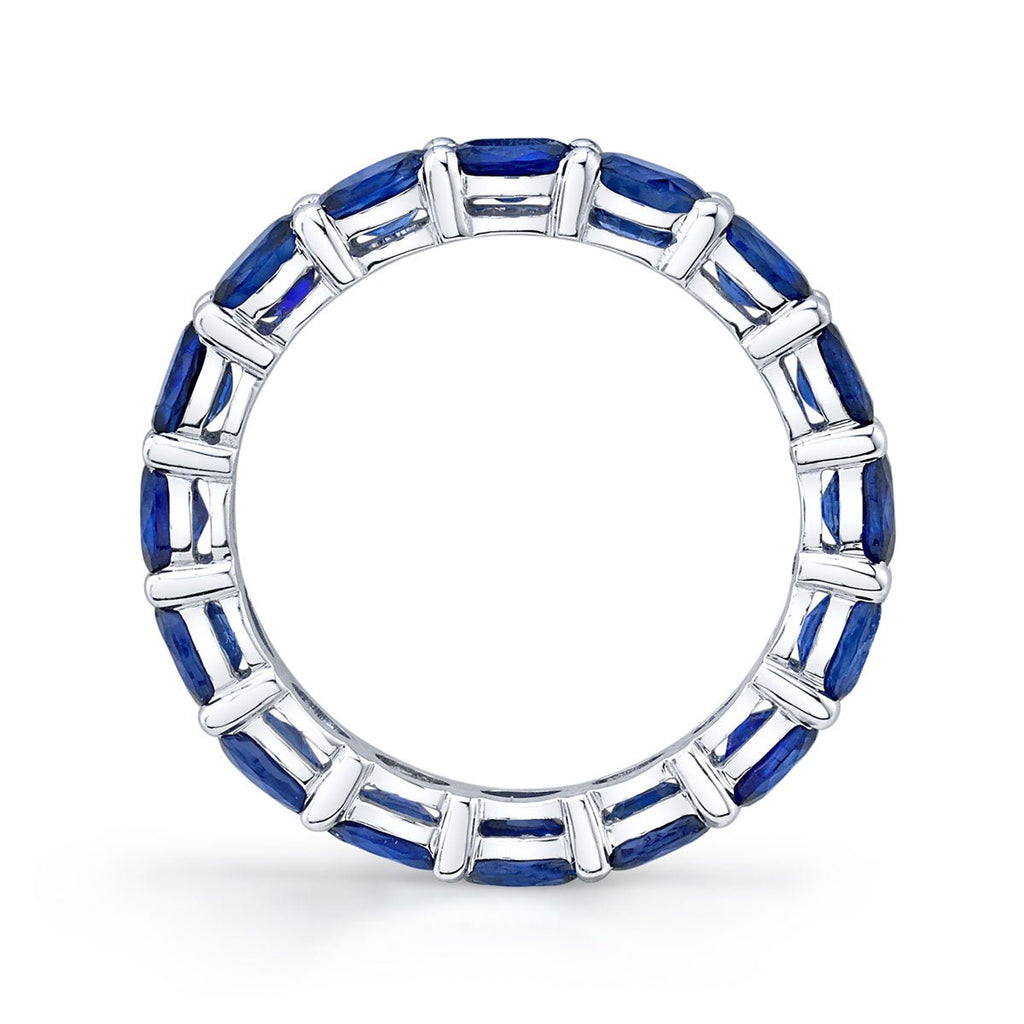 Oval Sapphire eternity band - Chapel Hills Jewelry