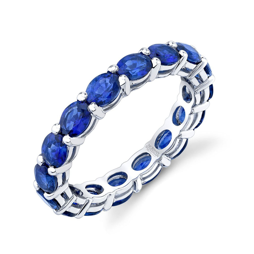 Oval Sapphire eternity band - Chapel Hills Jewelry