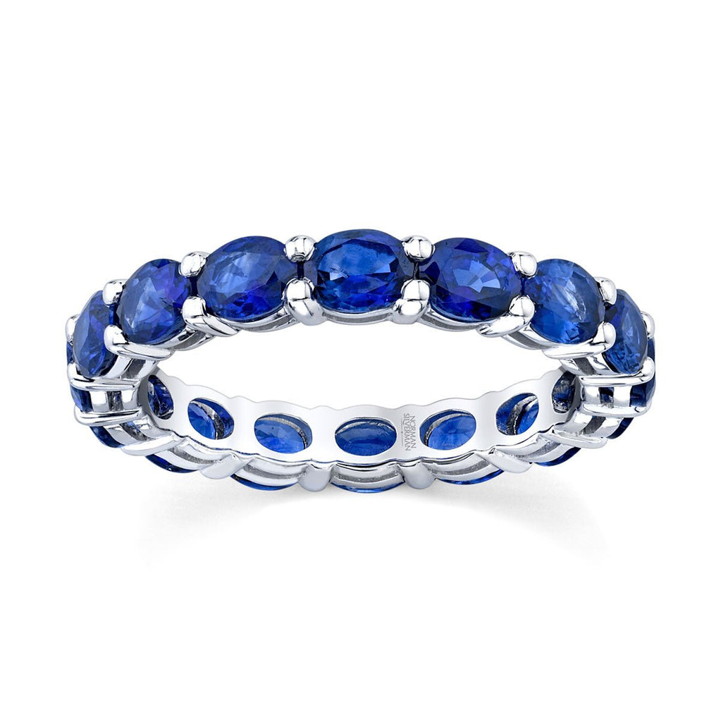 Oval Sapphire eternity band - Chapel Hills Jewelry