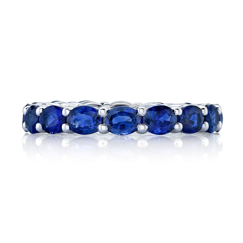 Oval Sapphire eternity band - Chapel Hills Jewelry