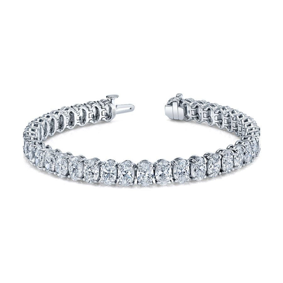 Oval Shape Straight Line Bracelet - Chapel Hills Jewelry