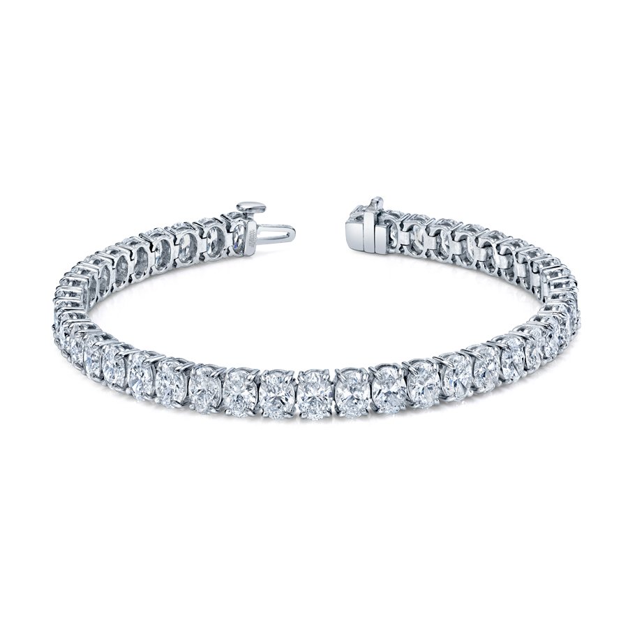 Oval Shape Straight Line Bracelet - Chapel Hills Jewelry