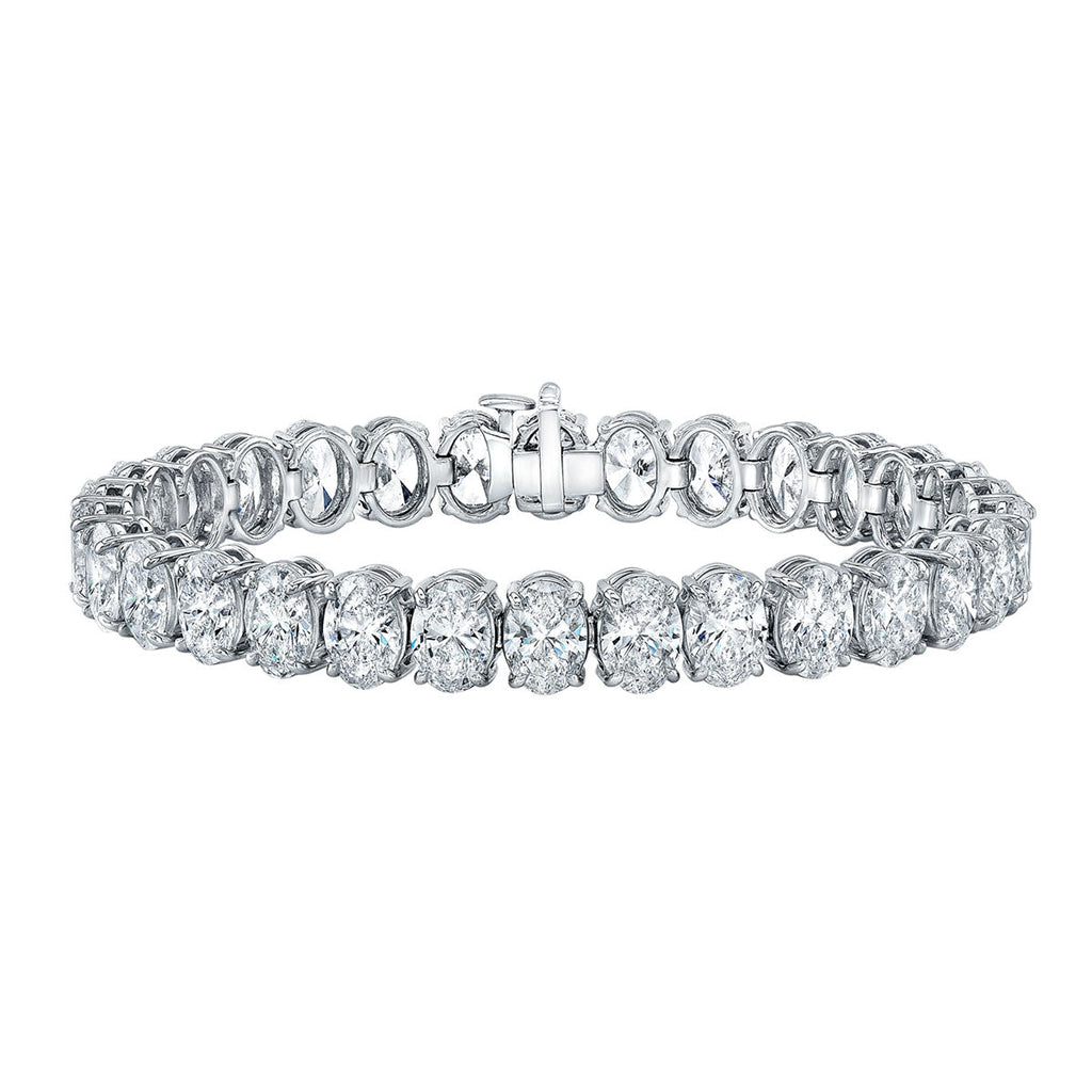 Oval Shape Straight Line Bracelet - Chapel Hills Jewelry